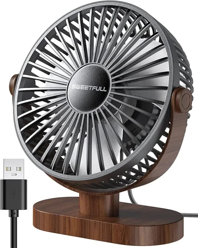 Fan with special vibrating motor for enhanced air movement