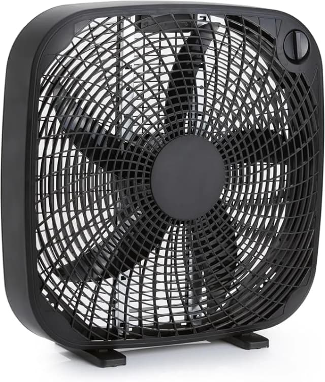 Compact powerful desktop fan with adjustable settings
