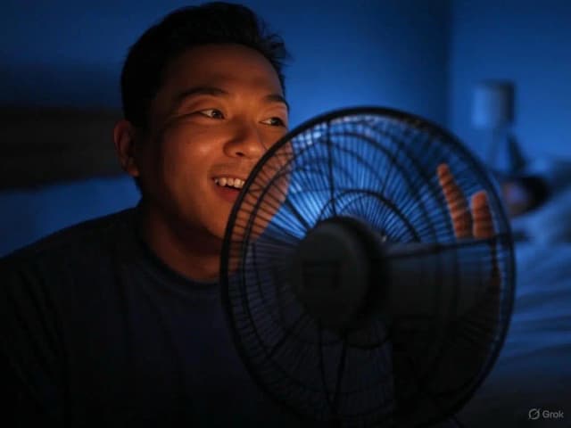 Ultra-quiet fan demonstrating its nearly silent operation